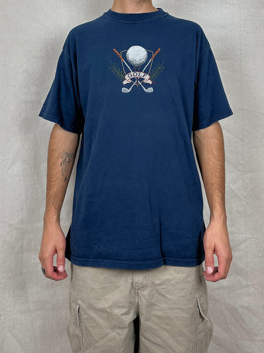 90's Golf Embroidered Vintage T-Shirt Size XL