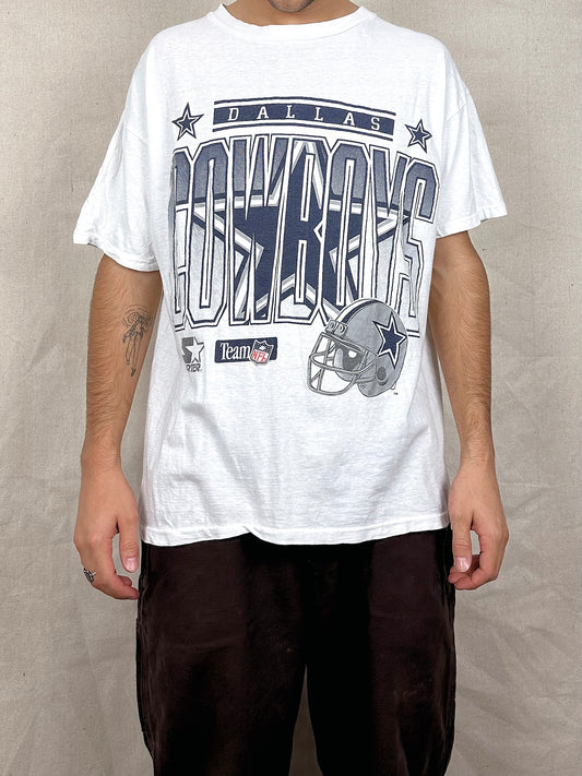 90's Dallas Cowboys Starter NFL USA Made Vintage T-Shirt Size L-XL