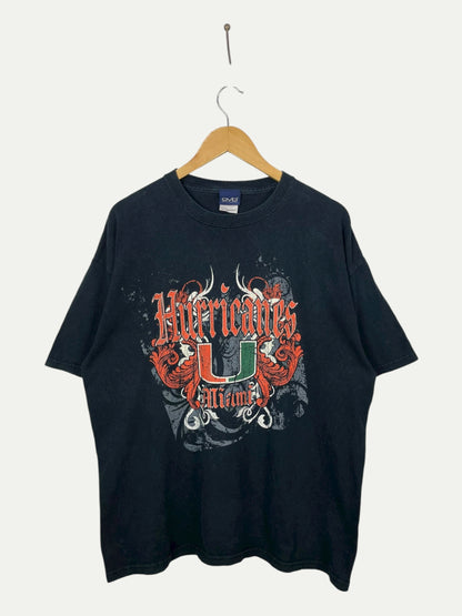 90's Miami Hurricanes Vintage T-Shirt Size XL