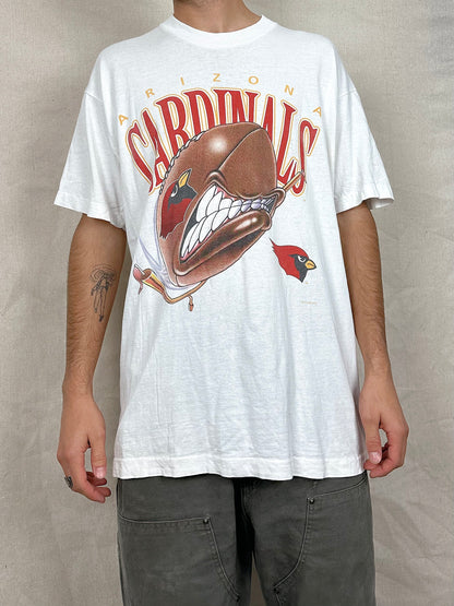 90's Arizona Cardinals NFL USA Made Vintage T-Shirt Size XL