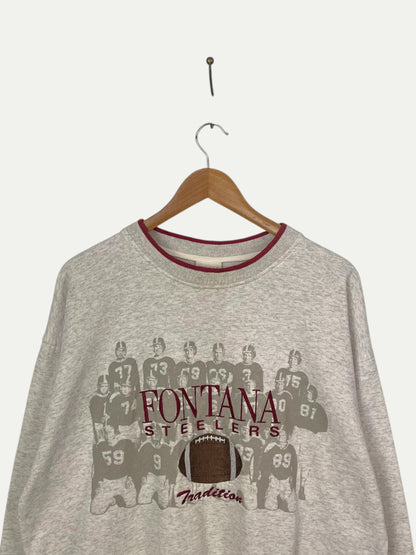 90's Fontana Steelers Embroidered Vintage Sweatshirt Size XL