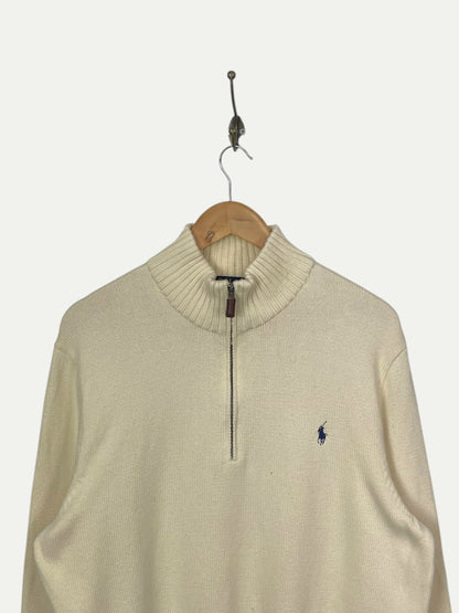 90's Ralph Lauren Embroidered Vintage Quarter-zip Sweatshirt Size M