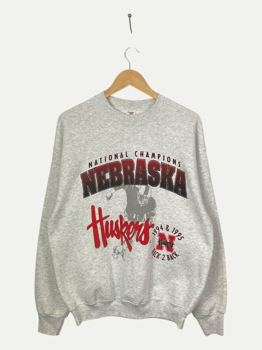 90's Nebraska Huskers Vintage Sweatshirt Size M