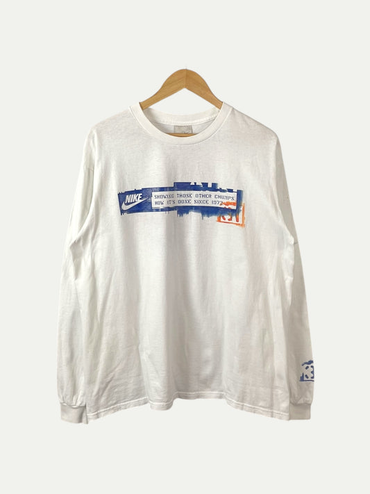 90's Nike Long-sleeve Vintage T-Shirt Size M