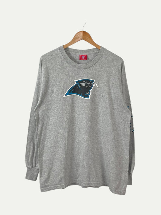 90's Carolina Panthers Long-sleeve Vintage T-Shirt Size M