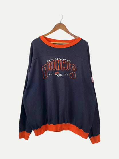 90's Denver Broncos Embroidered Vintage Sweatshirt Size 2XL