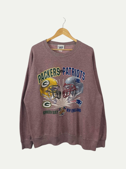 90's Packers vs Patriots Vintage Sweatshirt Size XL