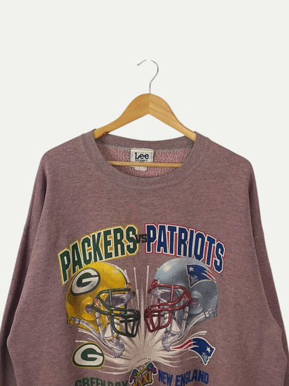 90's Packers vs Patriots Vintage Sweatshirt Size XL