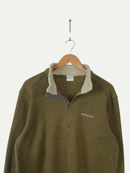 90's Columbia Embroidered Vintage Quarter-zip Sweatshirt Size L
