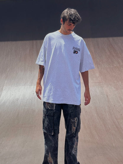 90's Philadelphia Flyers NHL USA Made Embroidered Vintage T-Shirt Size 2XL