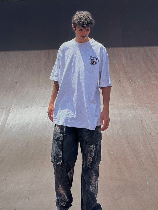 90's Philadelphia Flyers NHL USA Made Embroidered Vintage T-Shirt Size 2XL