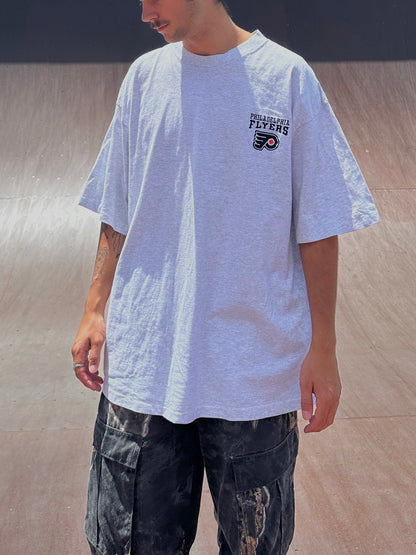 90's Philadelphia Flyers NHL USA Made Embroidered Vintage T-Shirt Size 2XL