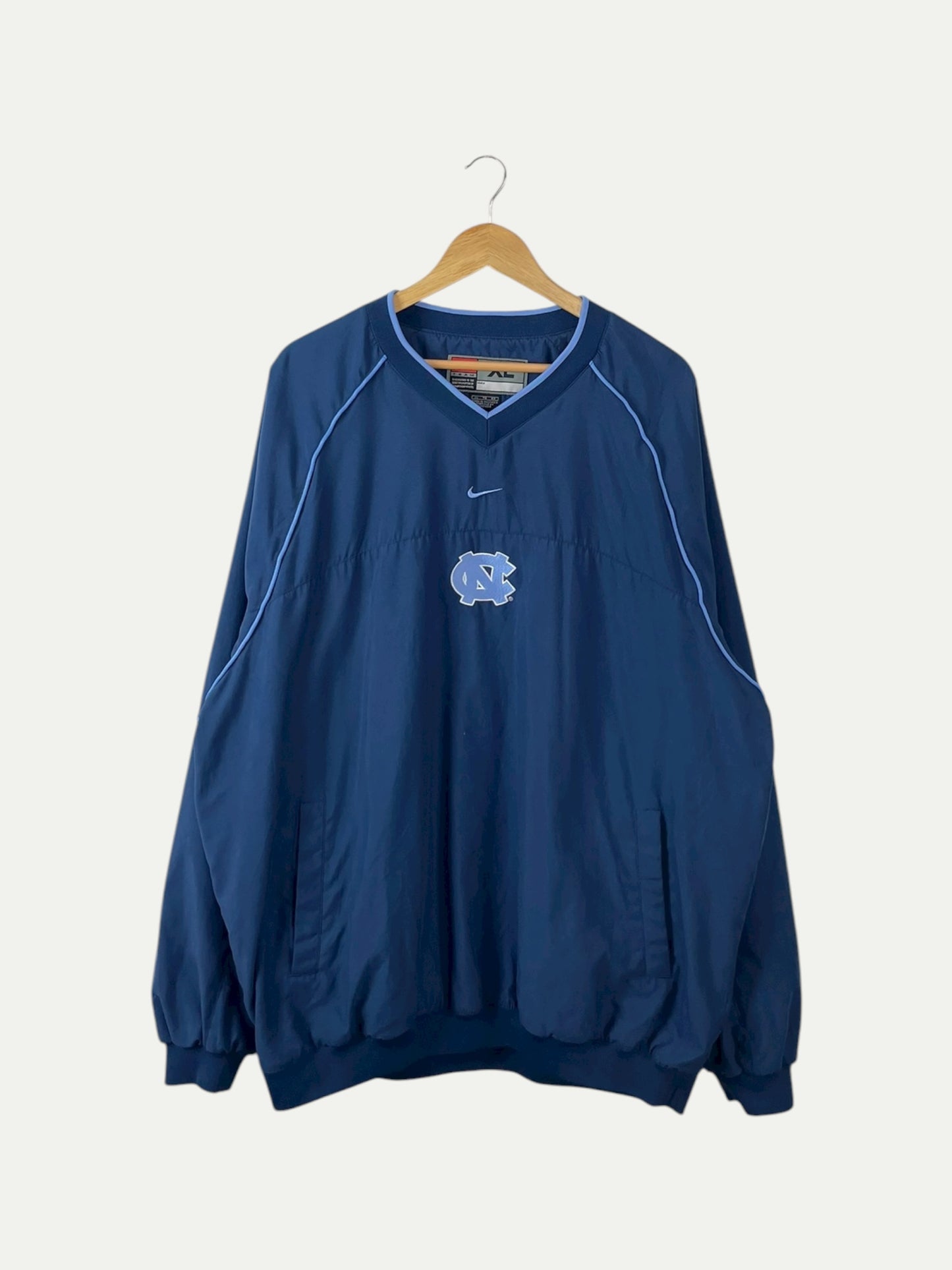 90's North Carolina Tar Heels Embroidered Vintage Nike Pull-over Jacket Size 2XL