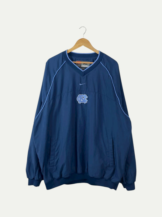 90's North Carolina Tar Heels Embroidered Vintage Nike Pull-over Jacket Size 2XL