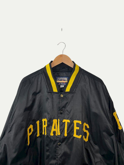 90's Pittsburgh Pirates Embroidered Vintage Stadium Jacket Size 2XL