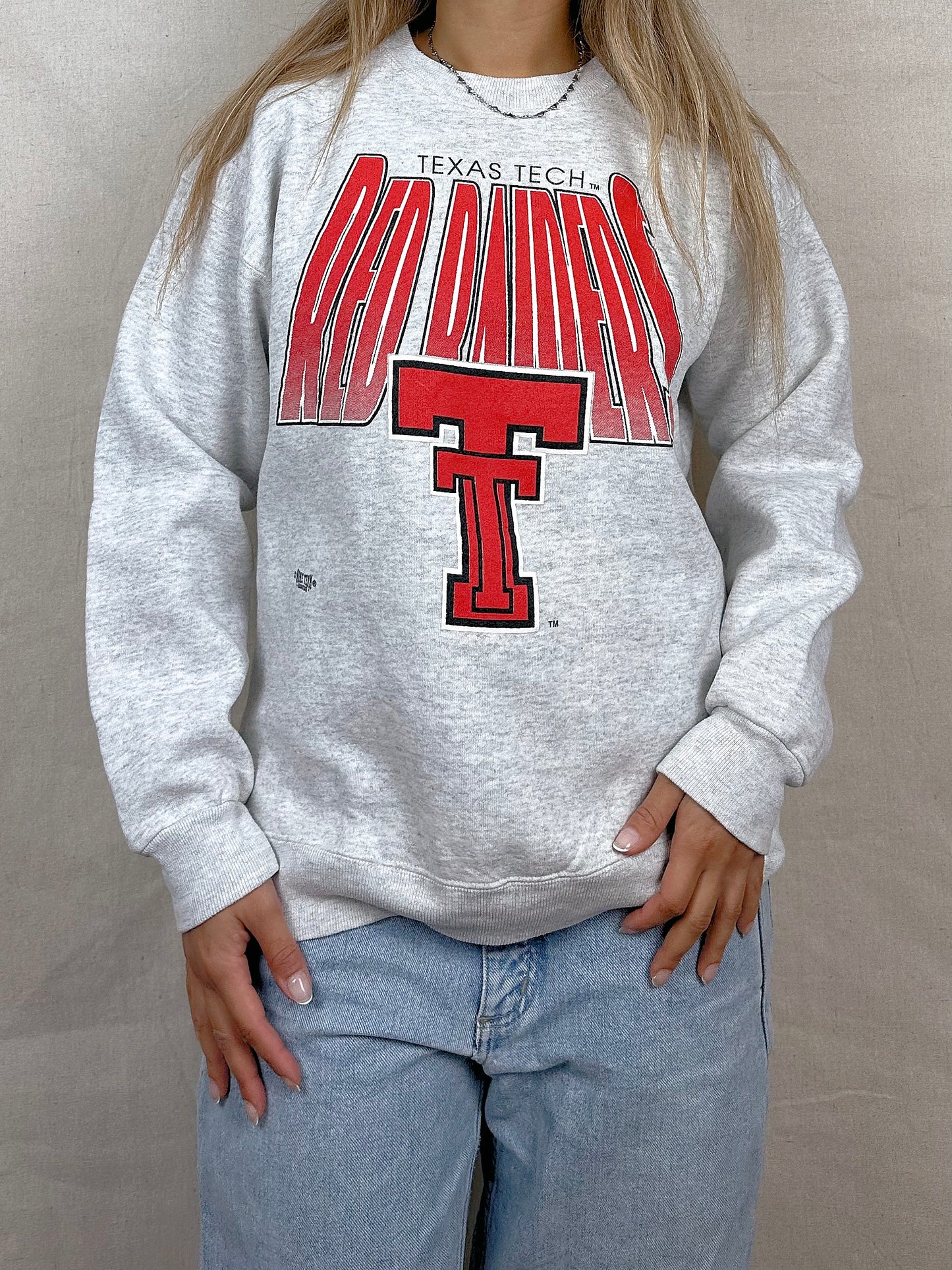 90's Texas Tech Red Raiders Vintage Sweatshirt Size 14