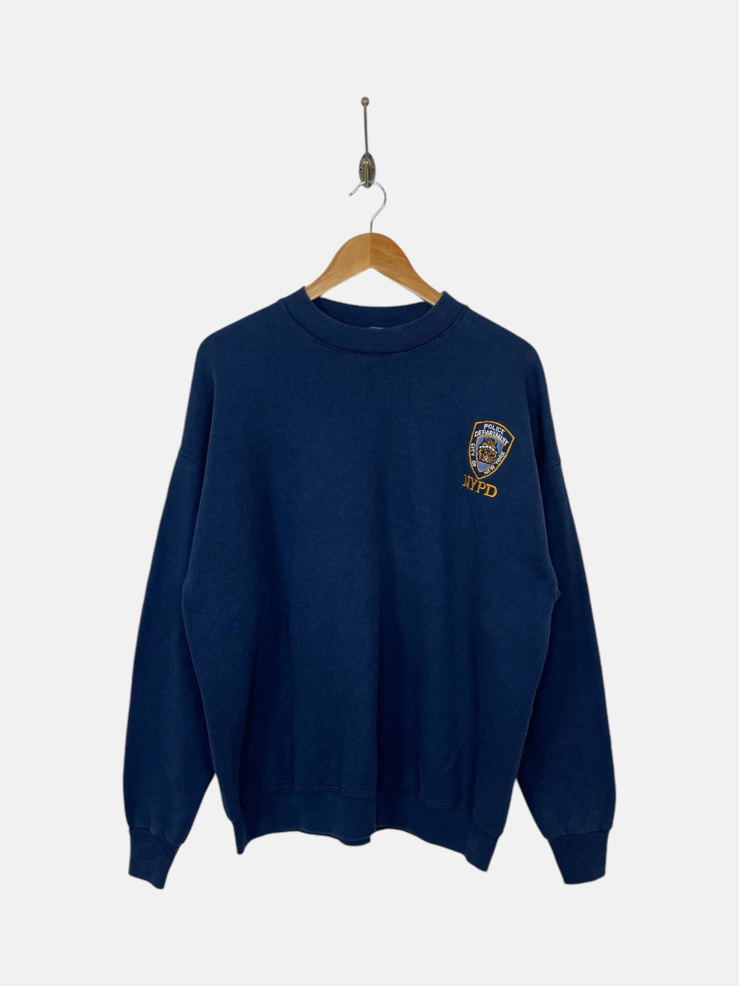 90's NYPD Embroidered Vintage Sweatshirt Size L