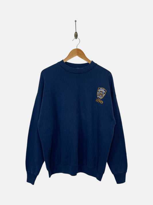 90's NYPD Embroidered Vintage Sweatshirt Size L