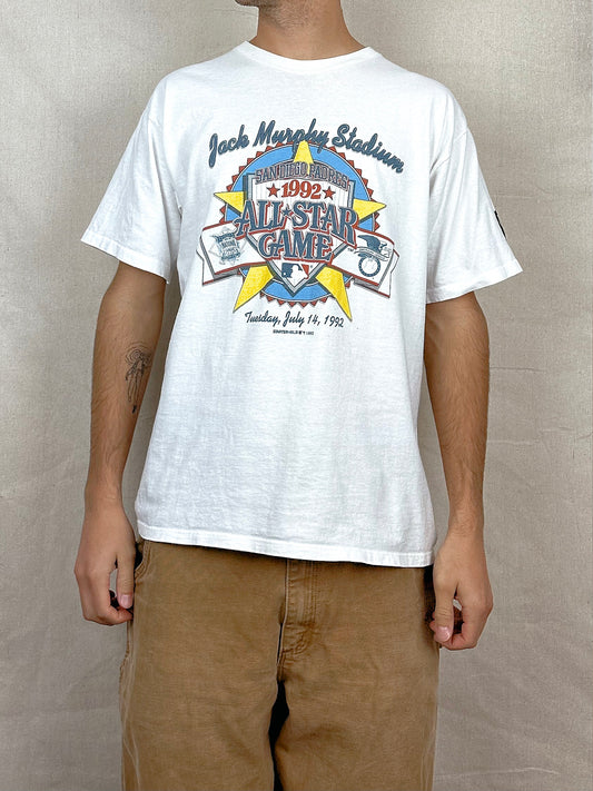 1992 MLB All Star Game Starter USA Made Vintage T-Shirt Size M