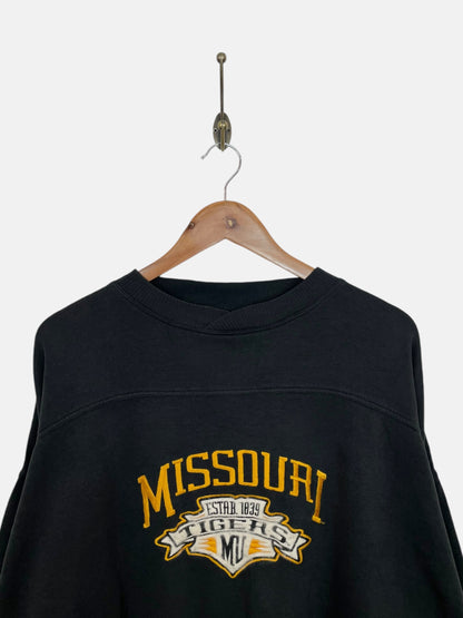 90's Missouri Tigers Embroidered Vintage Sweatshirt Size XL