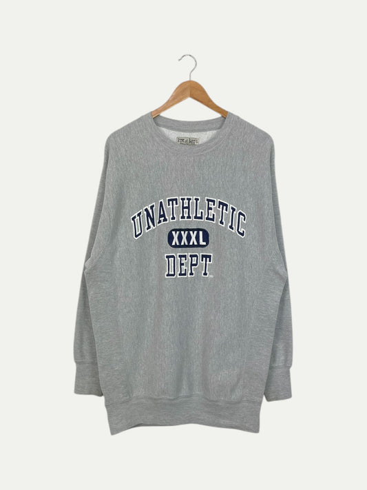 90's Unathletic XXXL Dept. Embroidered Vintage Sweatshirt Size L