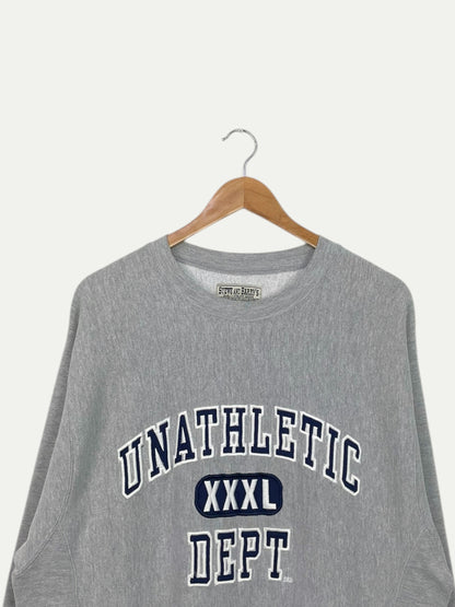 90's Unathletic XXXL Dept. Embroidered Vintage Sweatshirt Size L