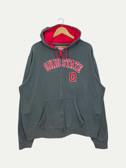 90's Ohio State Embroidered Vintage Zip-up Sweatshirt Size 2XL