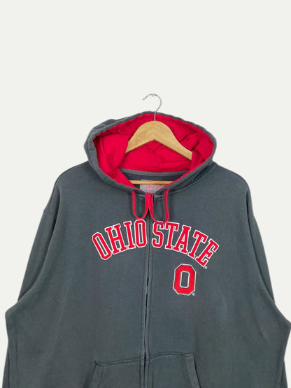 90's Ohio State Embroidered Vintage Zip-up Sweatshirt Size 2XL