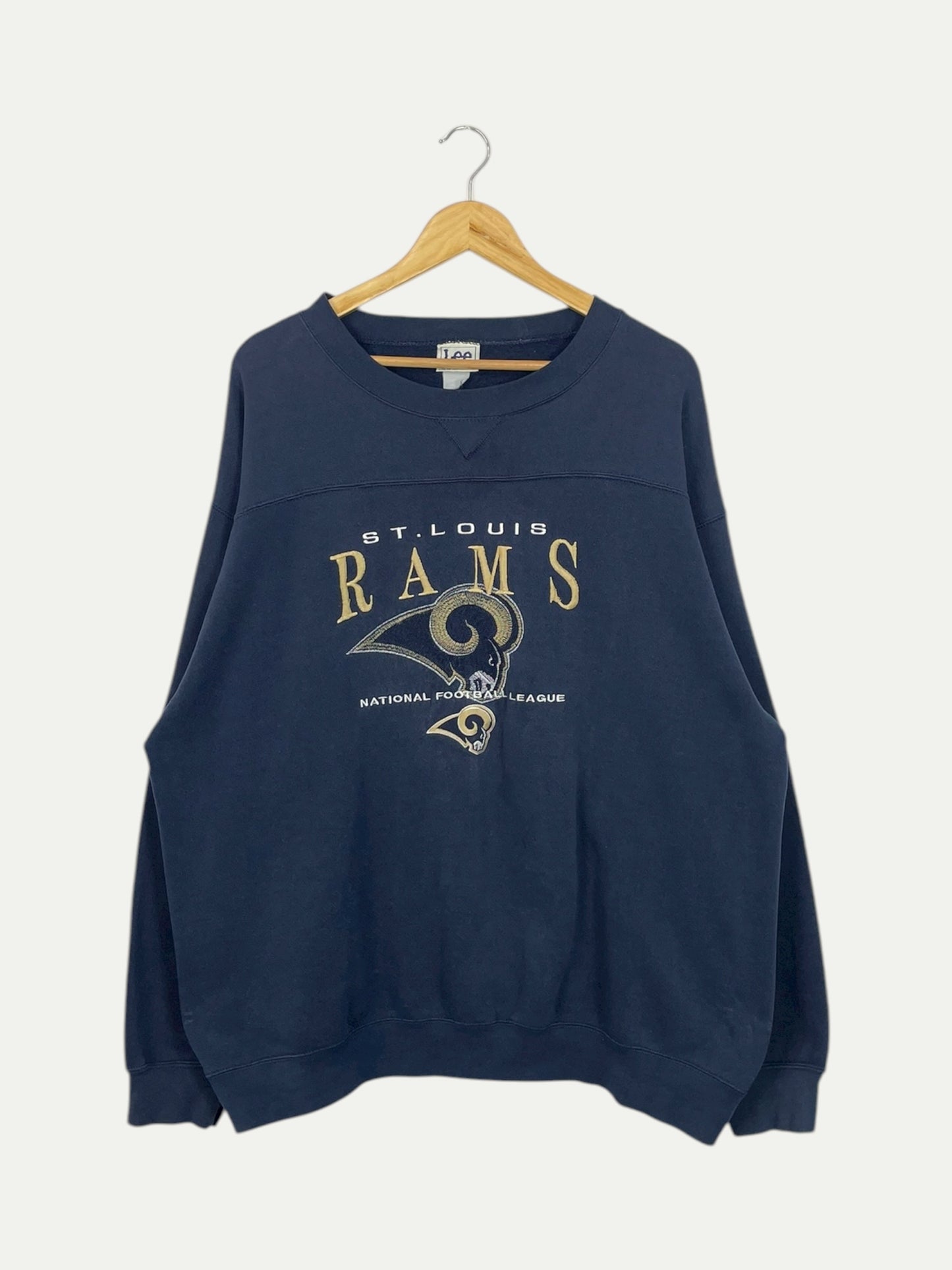 90's St Louis Rams Embroidered Vintage Sweatshirt Size 2XL