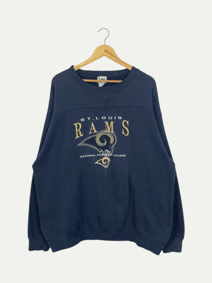 90's St Louis Rams Embroidered Vintage Sweatshirt Size 2XL