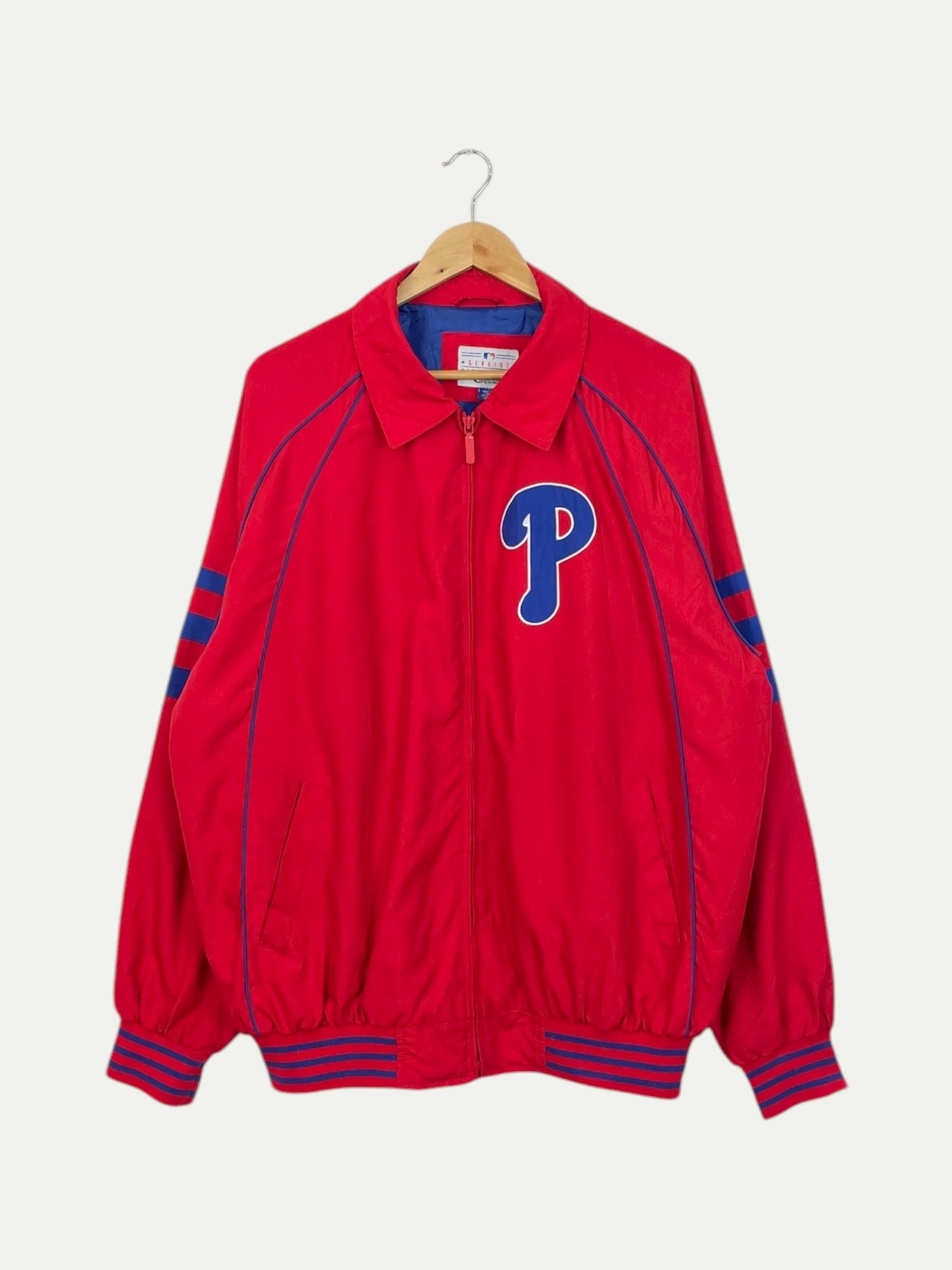 90's Phillies Embroidered Vintage Stadium Jacket Size 2XL