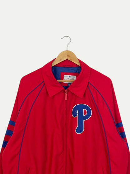 90's Phillies Embroidered Vintage Stadium Jacket Size 2XL
