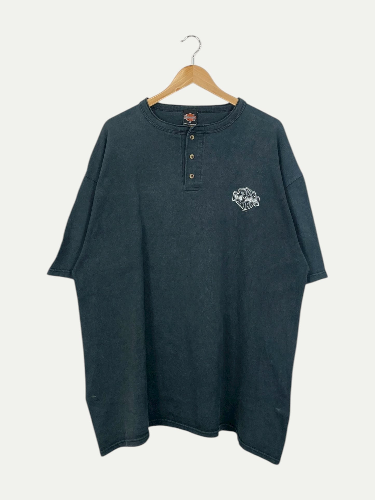 90's Harley Davidson Maverick Vintage Button-up T-Shirt Size 2XL