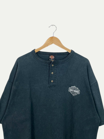 90's Harley Davidson Maverick Vintage Button-up T-Shirt Size 2XL