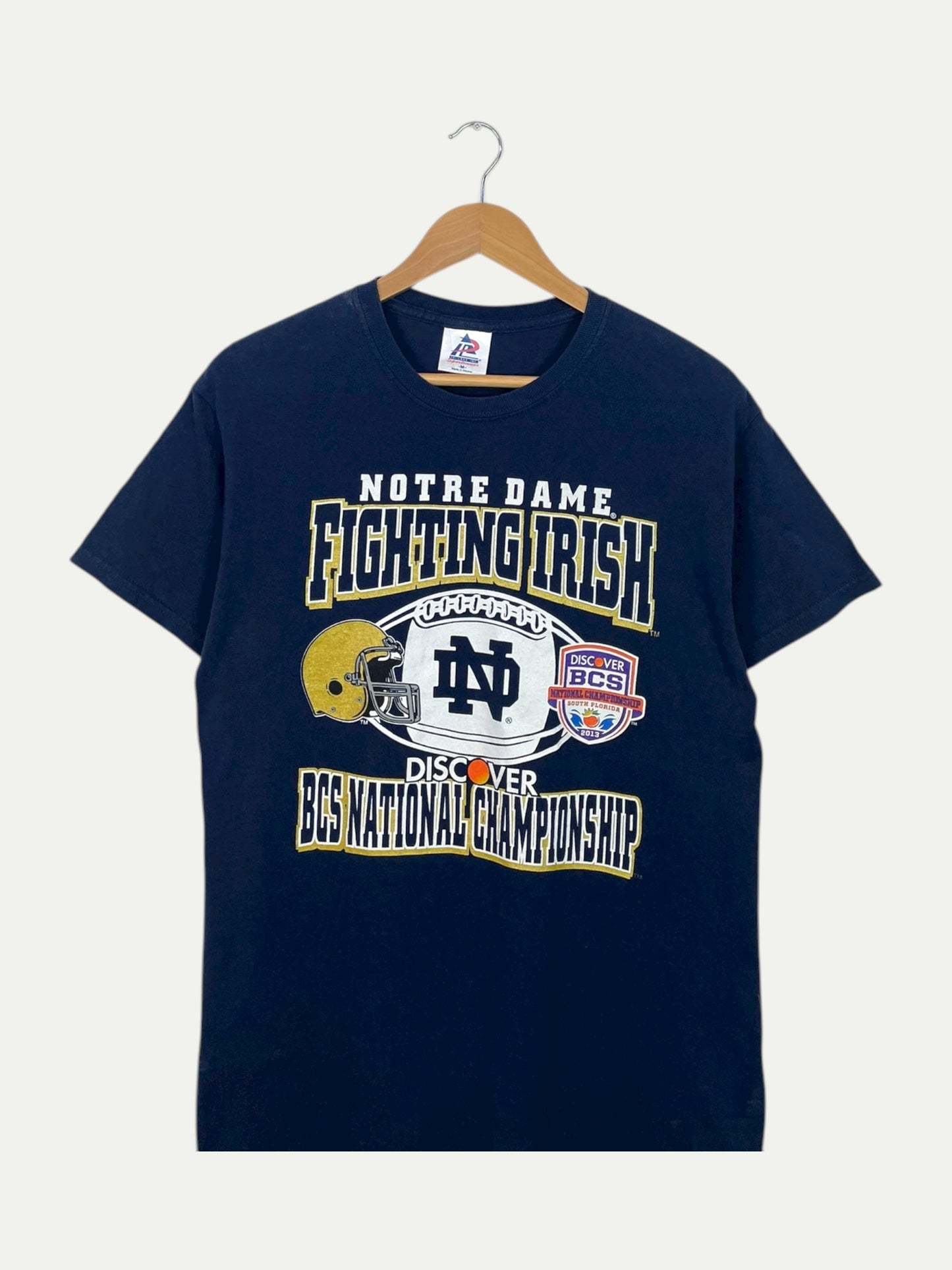 90's Notre Dame Fighting Irish BCS National Championship Vintage T-Shirt Size S