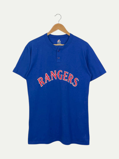 90's Rangers Vintage Button-up T-Shirt Size S-M