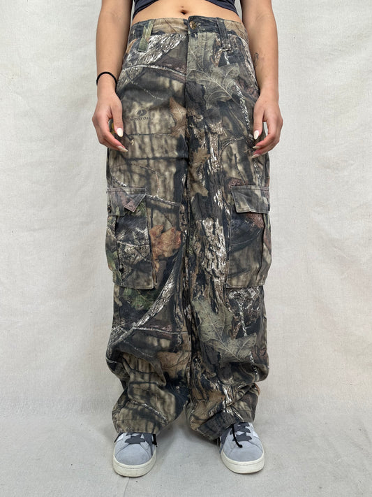 90's Mossyoak Realtree Camo Vintage Cargo Pants Size 30x32