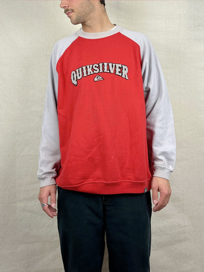 90's Quiksilver Embroidered Vintage Sweatshirt Size XL