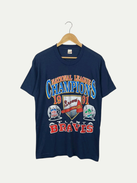 90's National League Champions Atlanta Braves Vintage T-Shirt Size S-M
