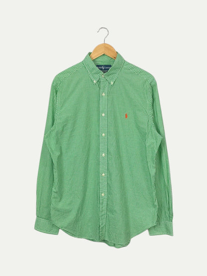 90's Ralph Lauren Embroidered Vintage Long-sleeve Button-up Shirt Size L