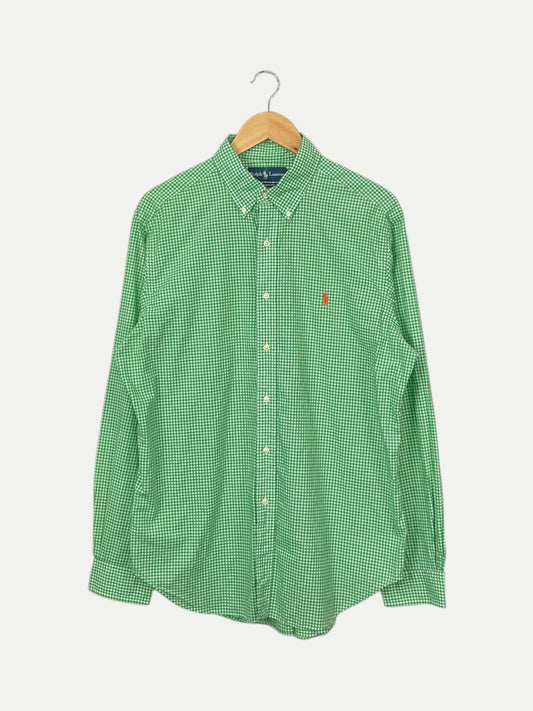 90's Ralph Lauren Embroidered Vintage Long-sleeve Button-up Shirt Size L