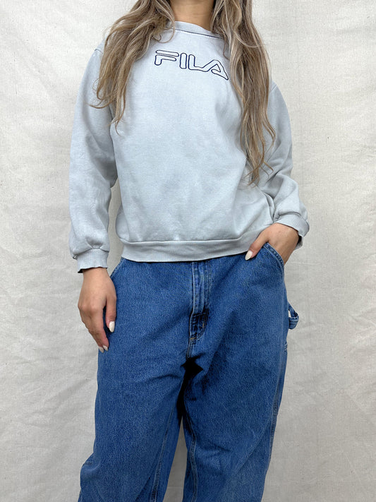 90's Fila Embroidered Vintage Sweatshirt Size 6-8