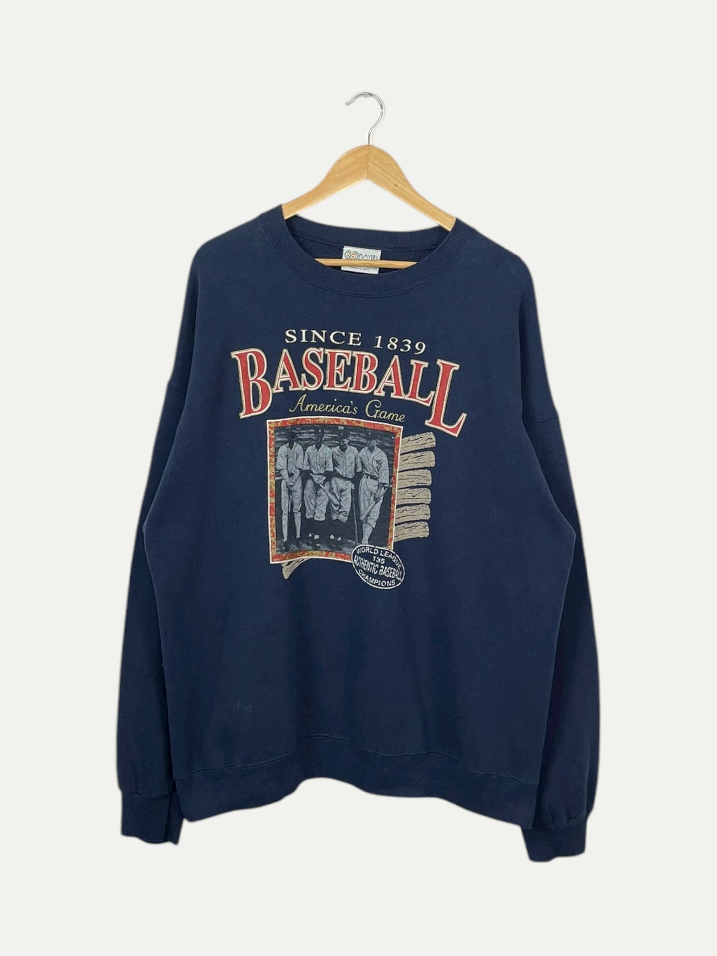 90's Baseball America's Game Vintage Sweatshirt Size XL