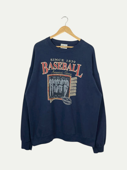 90's Baseball America's Game Vintage Sweatshirt Size XL
