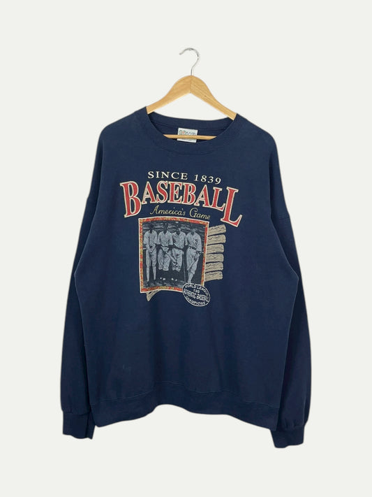 90's Baseball America's Game Vintage Sweatshirt Size XL