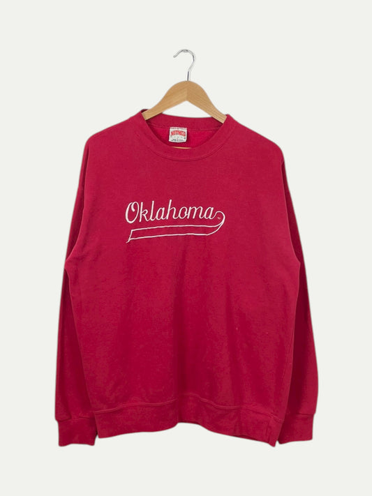 90's Oklahoma Embroidered Vintage Sweatshirt Size L