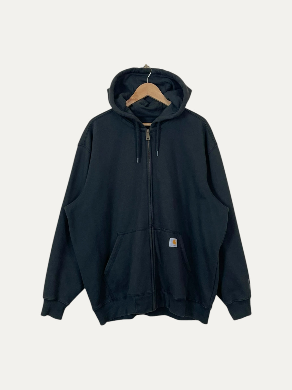 90's Carhartt Vintage Soft Shell Zip-up Hooded Sweatshirt Size 2XL
