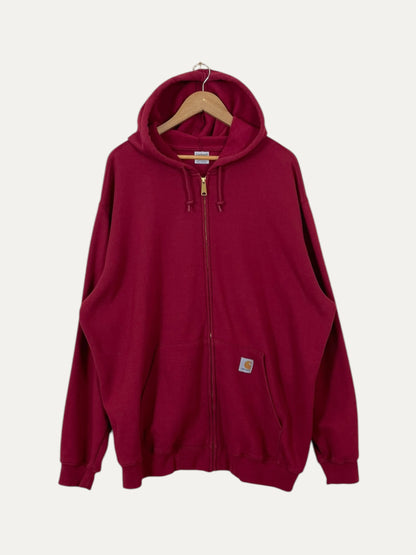 90's Carhartt Vintage Soft Shell Zip-up Hooded Sweatshirt Size 3XL