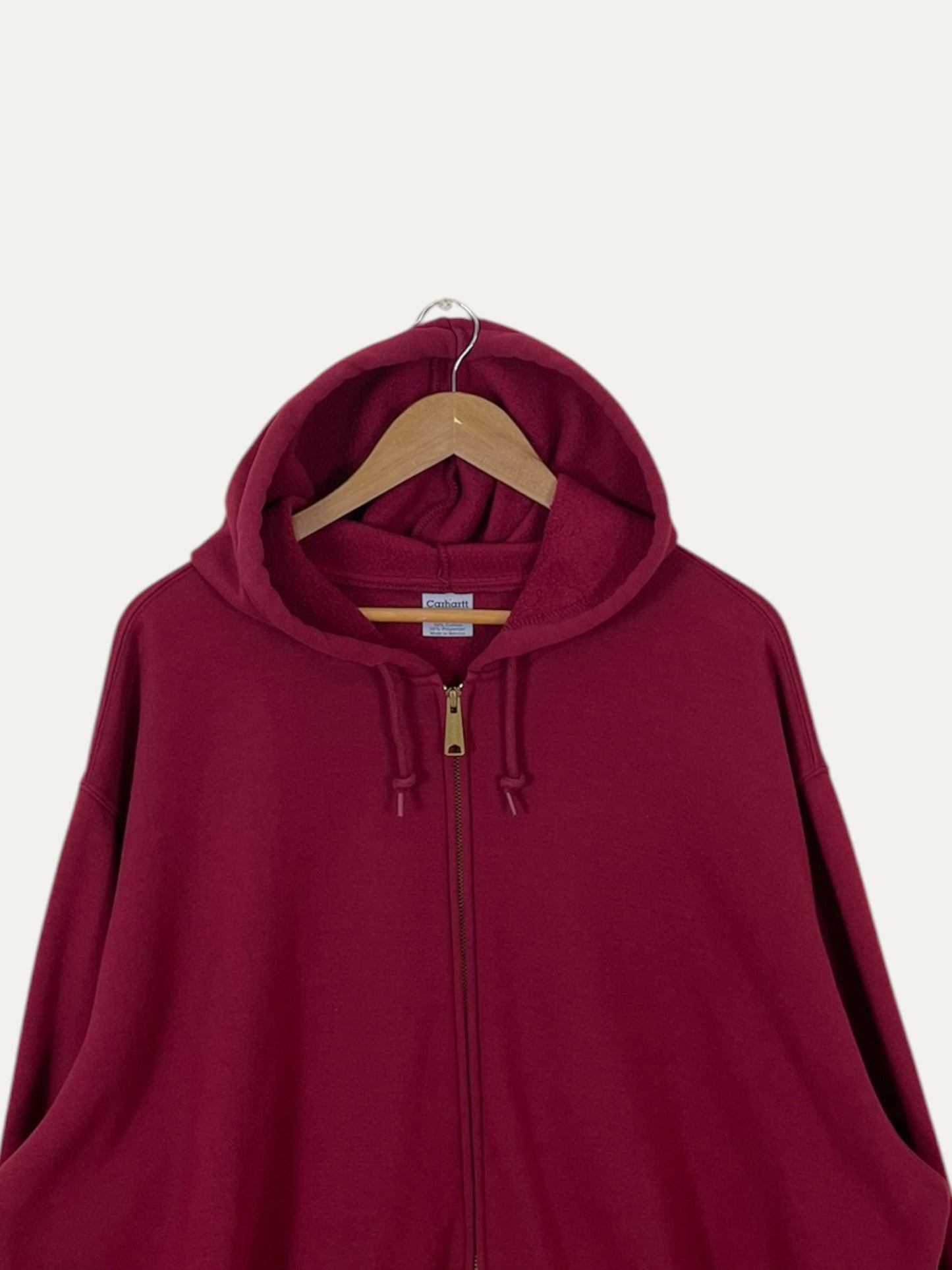 90's Carhartt Vintage Soft Shell Zip-up Hooded Sweatshirt Size 3XL