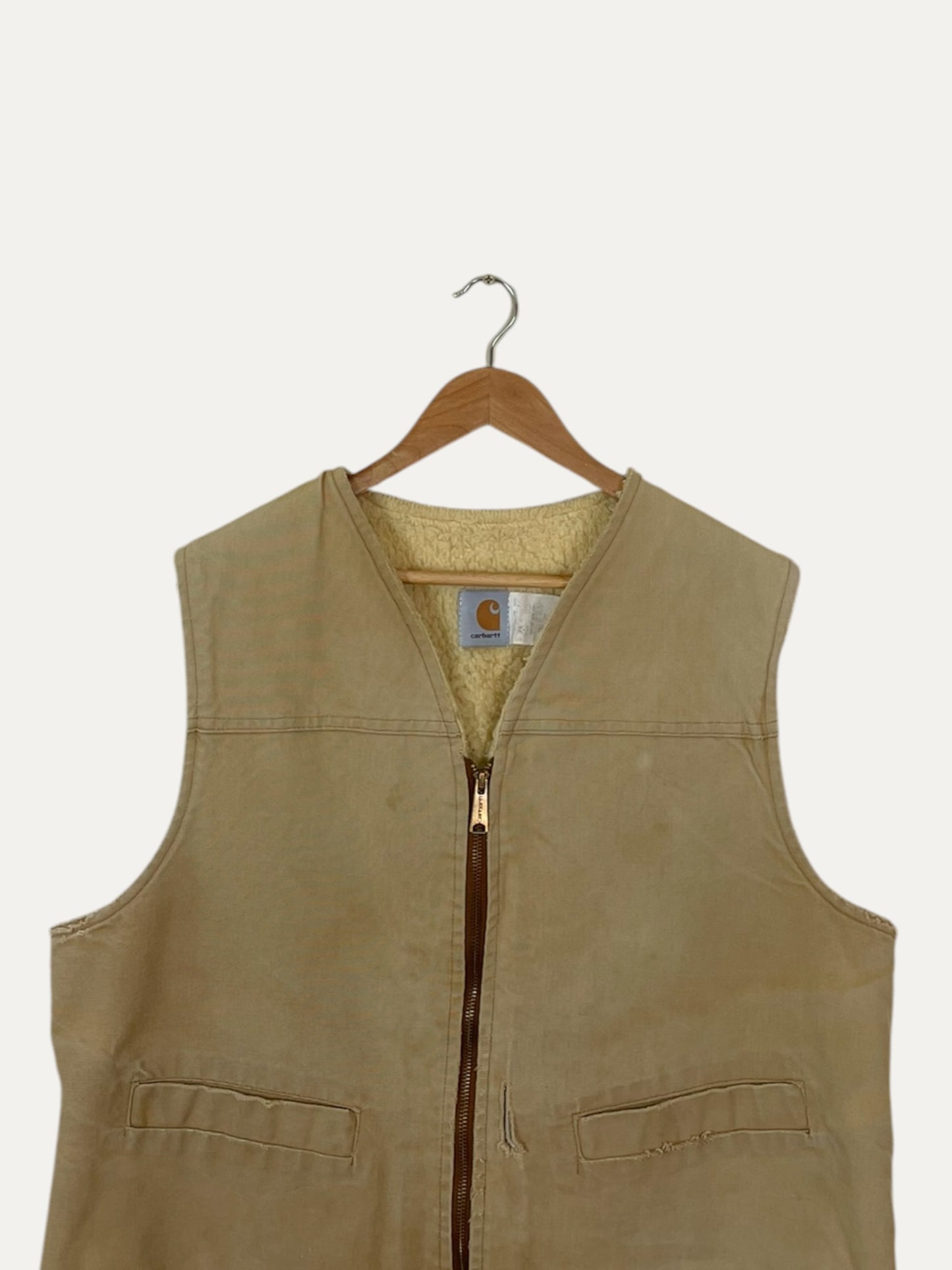 90's Carhartt Vintage Sherpa Lined Vest Size L